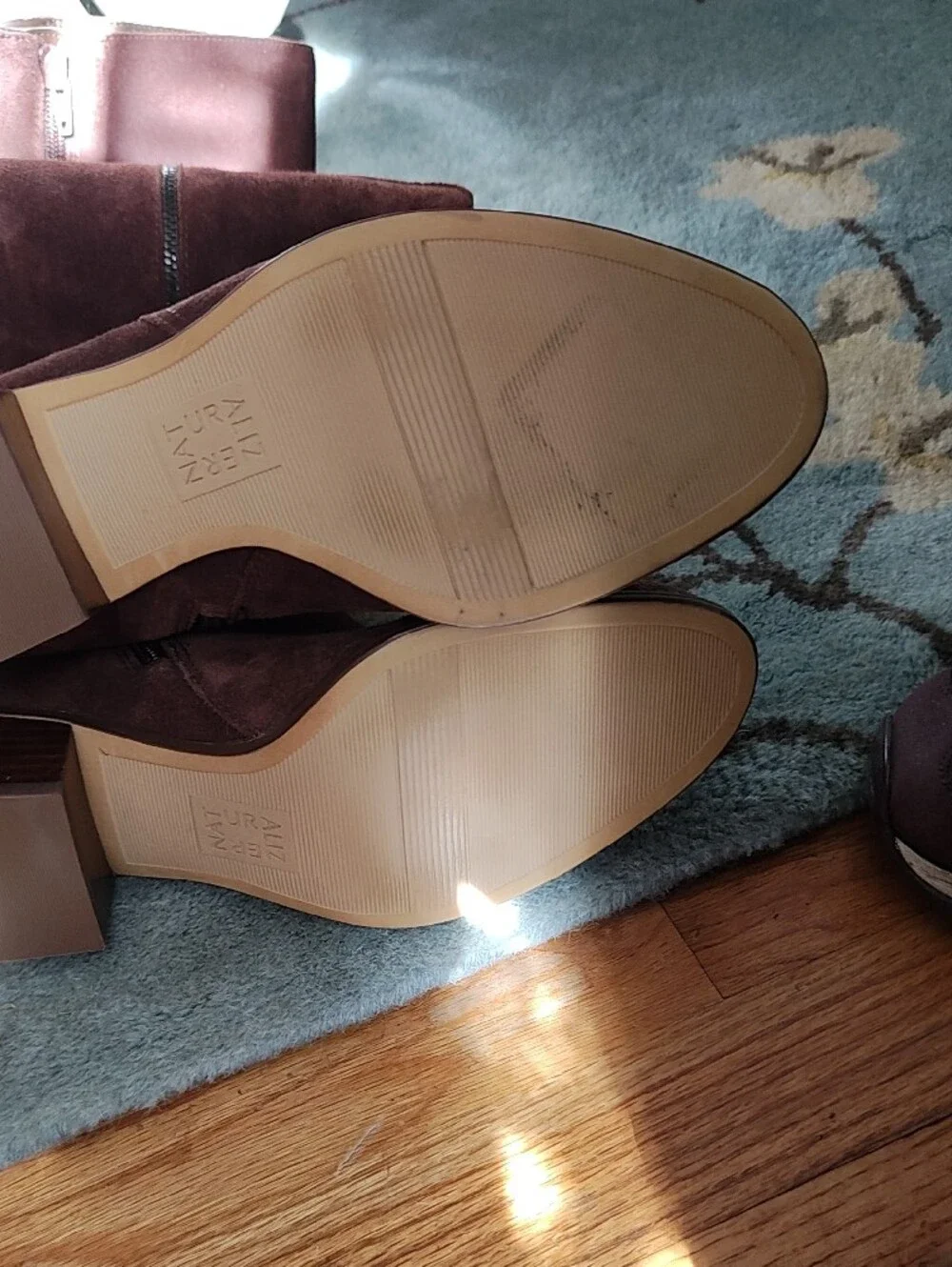 Brown Suede Knee-High Women’s Boots